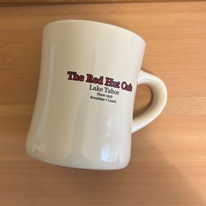 Red hit cafe diner mug